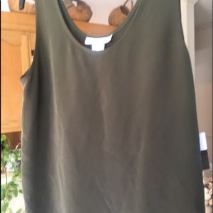 100% silk tank